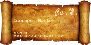 Cserepes Márton névjegykártya